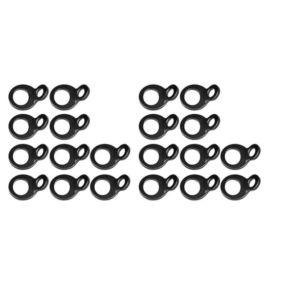 20X Tie Strap Rings Multi-Purpose Tie Anchor Strapping Hooks for Mounting in the Garage, Work Shop, Truck
