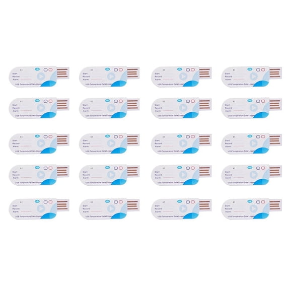 20X USB Temperature Data Logger 14400 Points USB Report 60 Days IP65 Disposable Recorder