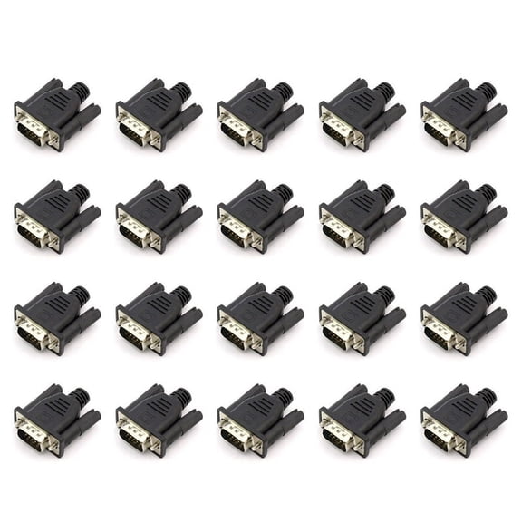 20X VGA Virtual Display Adapter Male Dummy Plug EDID Headless Ghost Emulator Lock Plate