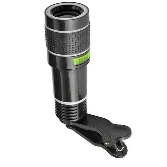 20X Zoom Adjustable Clip On Telephoto Lens External Mobile Phone Camera ...