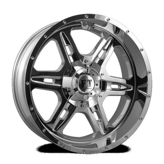 20X10 8-170 Off Road FT#6054 Chrome Wheel -24/125.7