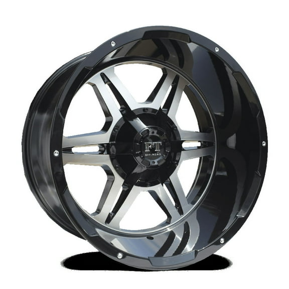 20X14 10-127/139.7 OFF ROAD BULLET(FT-3) Gloss Black/Machine Wheel -76/78.3
