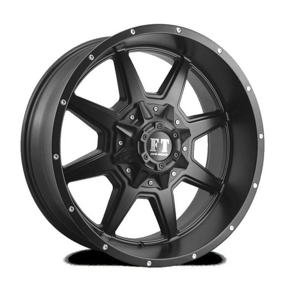 20X14 6-139.7 OFF ROAD FT-2 SATIN BLACK -76/108