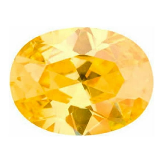 20X15mm Oval Dark Champagne CZ - Pack of 1
