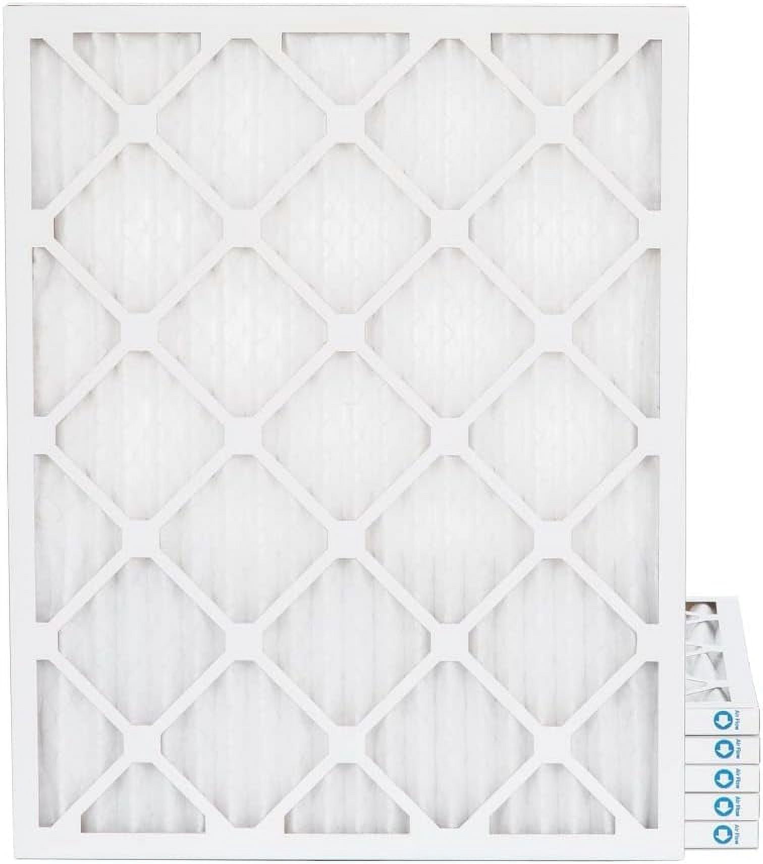 20X24x1 MERV 11, MPR 1000 Pleated Furne 1" Air Filters By Pamlico. 6 Pk