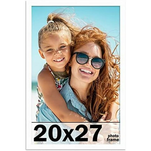 20X27 Frame White Wood Picture Frame Puzzle Frame 20X27 Solid Wood Photo Frame Includes UV