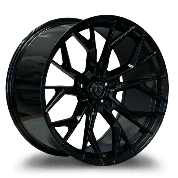 20X9 5-108 MARQUEE #1004 Gloss Black Wheel 33/66.56