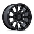 thumbnail image 1 of 20X9 Black Rhino BR020 Diamondback Matte Black 5x127 ET12 Wheel Rim, 1 of 2