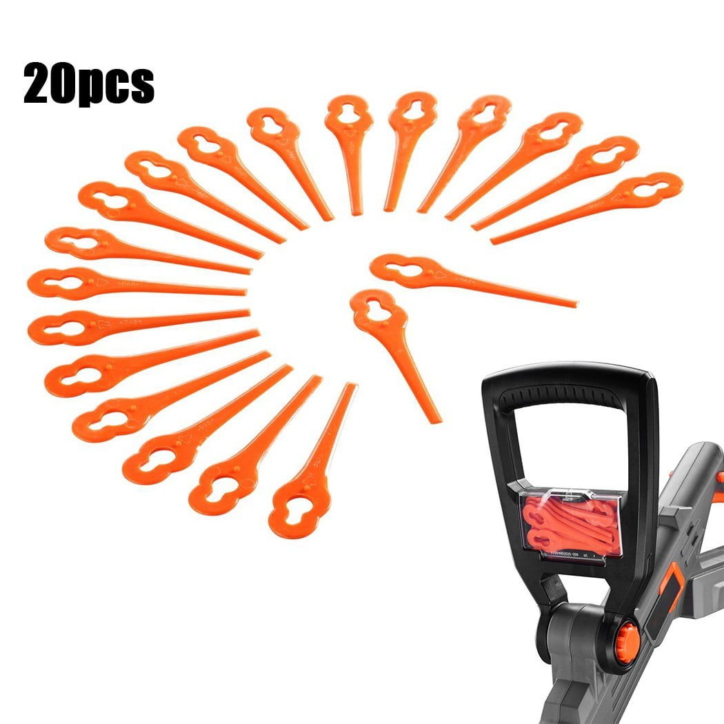 20XPlastic Blades FUXTEC 20V FXE1RT20 Cordless Strimmer Grass Trimmer