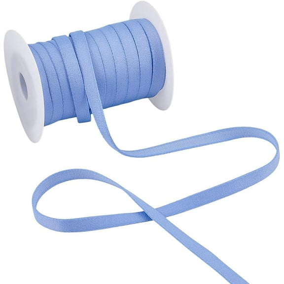 20Yards Blue Corset Boning Casing 0.4Inch Nylon Plush Boning for Sewing Underwire Replacement Cover Band Ribbon Casing for Accessories DIY Wedding Handmade Clothing Blue