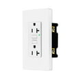 thumbnail image 1 of 20amp GFCI Outlets, Non-Tamper-Resistant GFI Duplex Receptacles with LED Indicator, Ground Fault Circuit Interrupter with Wall Plate, ETL Listed, White, 1 Pack, 1 of 5