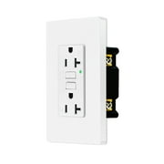 20amp GFCI Outlets, Non-Tamper-Resistant GFI Duplex Receptacles with LED Indicator, Ground Fault Circuit Interrupter with Wall Plate, ETL Listed, White, 30 Pack