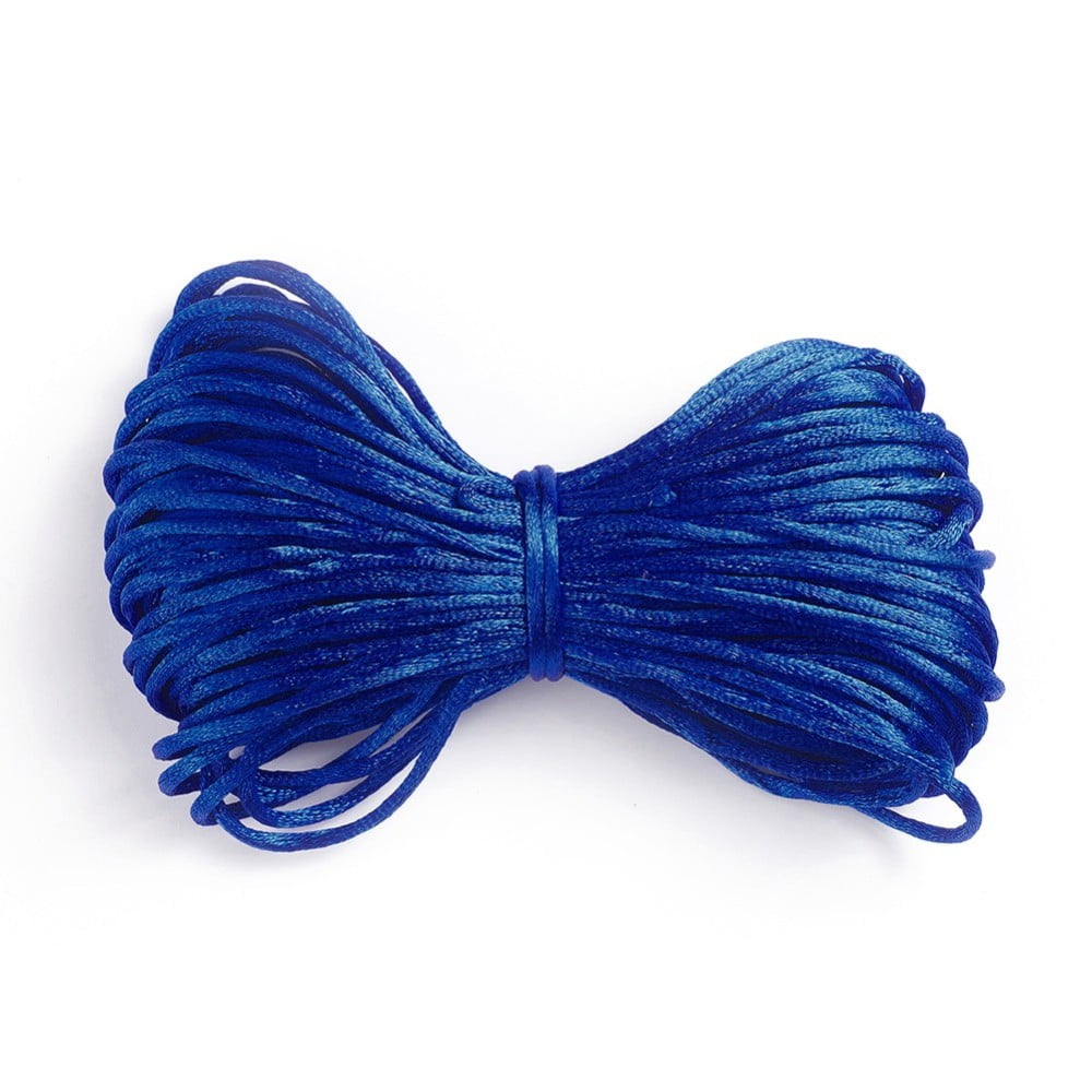 20bundles Polyester Thread Dodger Blue 2mm about 20m/bundle