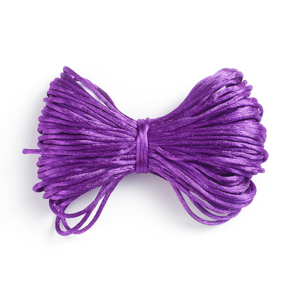 20bundles Polyester Thread Purple 2mm about 20m/bundle