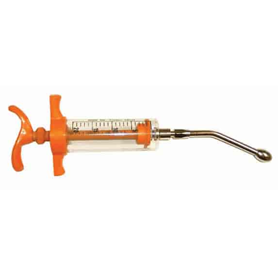 20cc Injector or Drencher Adjust Dose Syringe Re-Usable Sheep Goat Swine Wormer