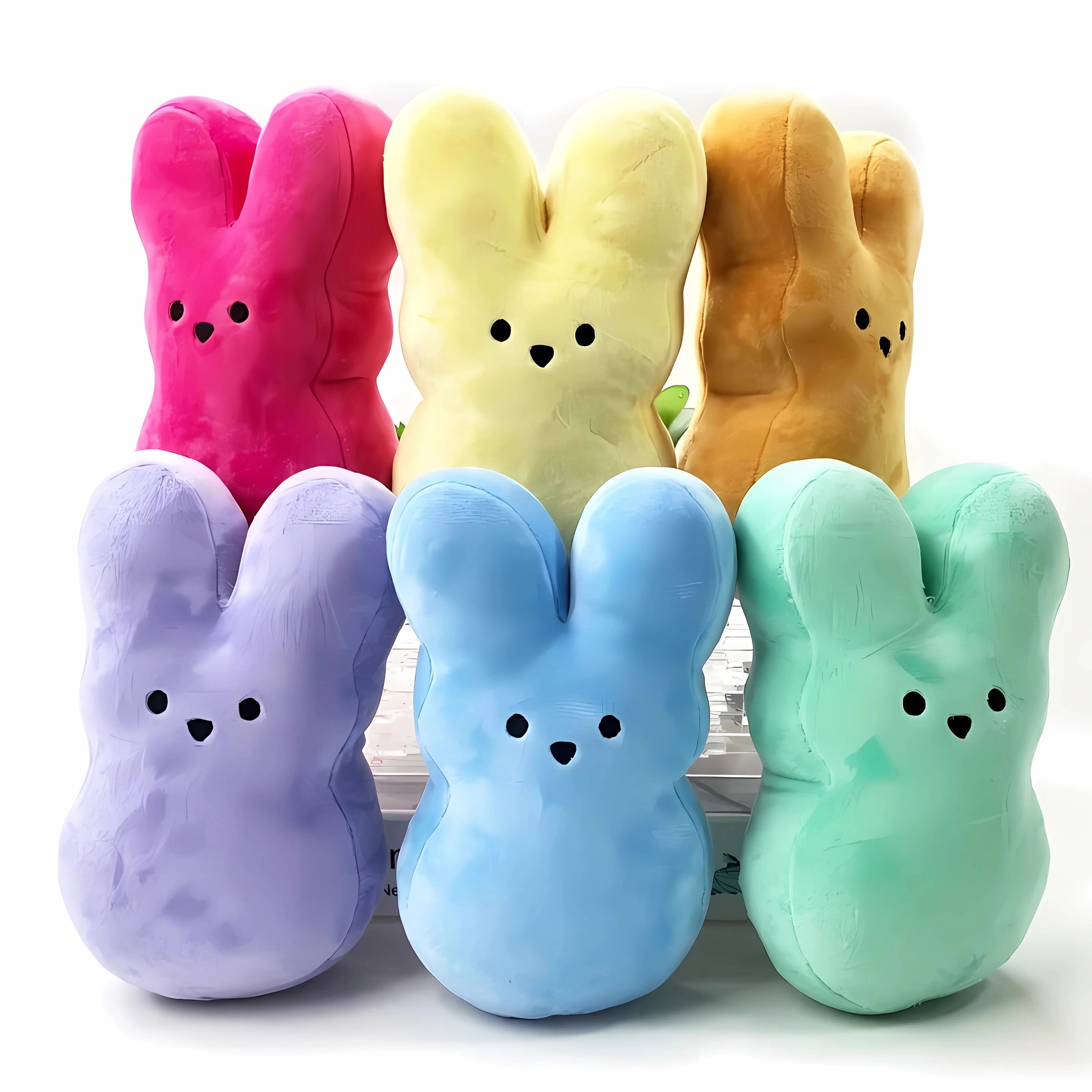 20cm 15cm Peeps Plush Bunny Rabbit Peep Easter Toys Simulation Stuffed Animal Doll for Kids