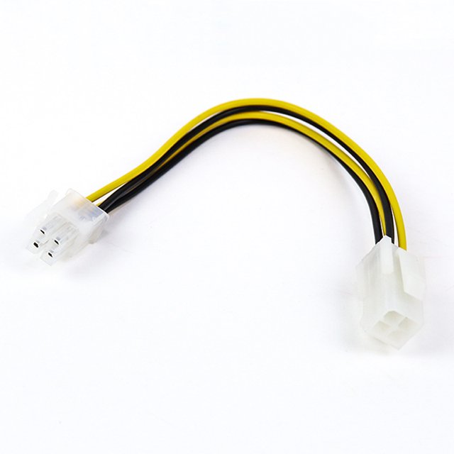 20cm 8" Inch ATX 4 Pin Male To 4Pin Female PC CPU Power Supply