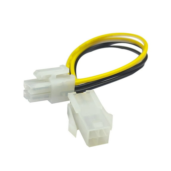 4Pin PC Cable CPU Power Supply Extension Cord Cable Desktop 4 Pin 4P Power Male to Female Connector Cable 20cm 7.9''