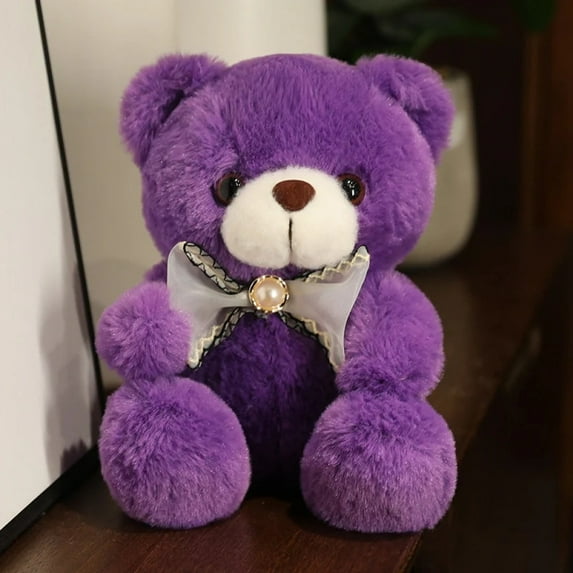 20cm 9 Colors Bow Tie Bear Cute Teddy Bear Plush Toys Stuffed Soft Bear Doll Boys&Girls Appease Doll Kids Baby Birthday Gift