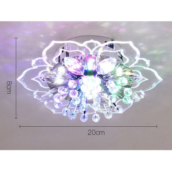 20cm 9W Modern Crystal LED Ceiling Light Fixture Hallway Pendant Lamp Chandelier