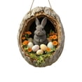 thumbnail image 1 of 20cm Acrylic Flat Easter Hanging Pendant Cute Decorative Ornament, Easy to Hang Durable Holiday Decor for Wall Door Tree, Versatile Cute Gift for Easter Home Party Supplies, 1 of 7