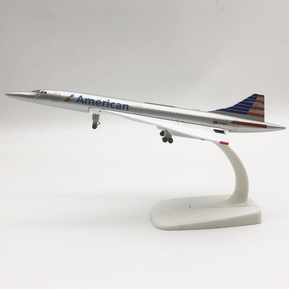 20cm American Concorde supersonic airliner aviation Plane Model Aircraft with Wheels and Landing Gear Ages 14+
