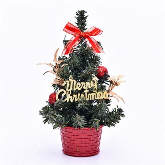 20cm Artificial Table Mini Christmas Tree Home Decoration Festival Miniature For Home Ornaments Christmas Pendant