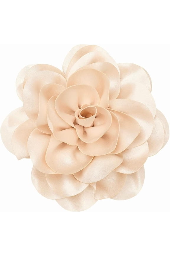 20cm Big Flower Brooch Purple Extra Large Camellia Brooch Pins for Clothes Removable Satin Fabric Lapel Pins Brooch for Women Dresses Wedding Party Banquet Suit Accessories Jewelry Gifts diy