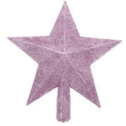 20cm Christmas Tree Sparkle Star Glittering Christmas Tree Topper Decoration Ornaments Home Decor (Pink)
