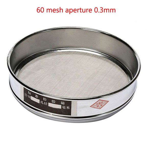 20cm Chrome Mesh Sieve Sample Inspection Medicine Test Sieve 4 Mesh-600 Mesh