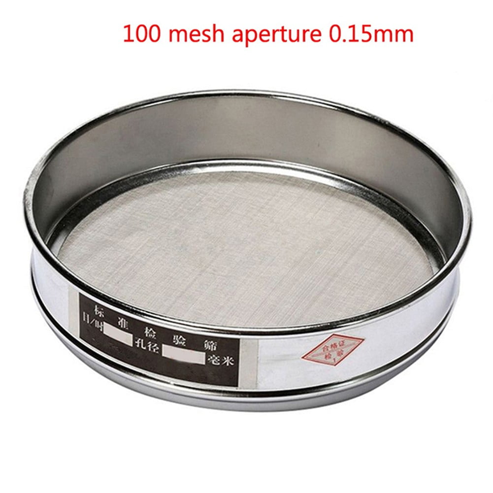 Seive Sampling Set 20cm Chrome Mesh Sieve for Sample Inspection 4 Mesh and 600 Mesh ...