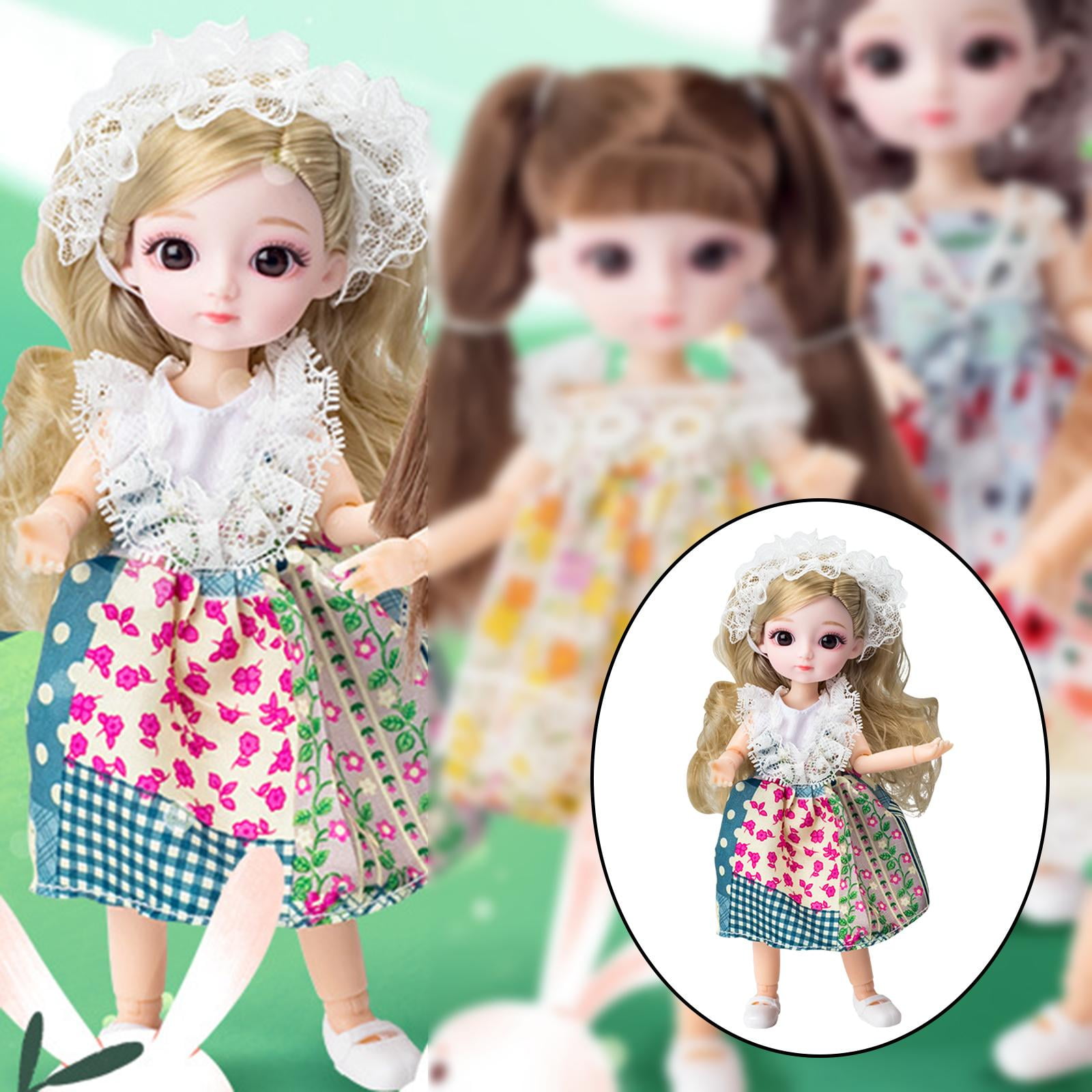 20cm Doll, 1/ Joint Dolls 8 Inch Jointed Doll DIY Toys with Full Set