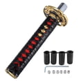 thumbnail image 1 of 20cm Gear Shifter Lever Shift Knob Classic Braided Pattern for Most Manual Car Automatic Car Black Red, 1 of 6