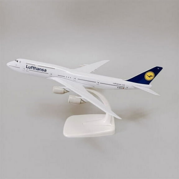 20cm German Lufthansa Boeing B747-8 Airlines Diecast Airplane Model Plane Alloy
