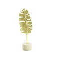 thumbnail image 1 of 20cm Metal Leaf Ornament - Exquisite Casting 3D Texture, Portable Decor for Living Room Cabinet Desktop, 1 of 3