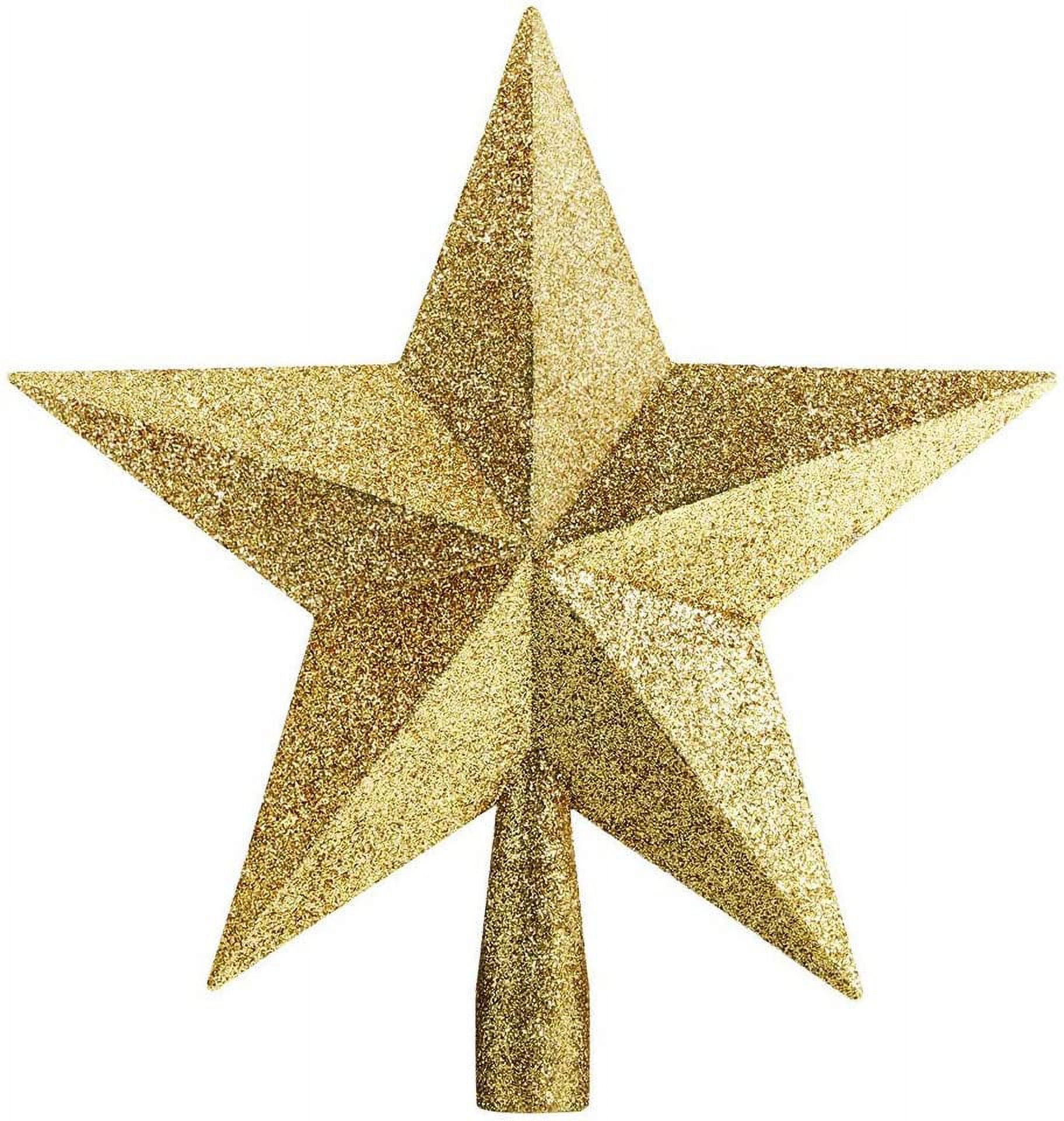 6 Inch Red Star Tree Topper For Christmas, Valentine's Trees - Yaxa