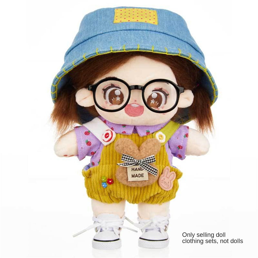Honey Bear Hat Jumpsuit Suit 20cm Doll Doll Love Bean Star Doll