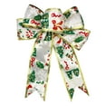 20cm Painted Gold Christmas Bow Hanging Christmas Decorations Christmas