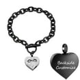 thumbnail image 1 of 20cm Personalize Infinity Love Heart Locket Chain Link Bracelet Keepsake Cremation Jewelry for Ashes of Loved One Memorial Funeral Urn Bracelet for Ashes Holder, 1 of 12