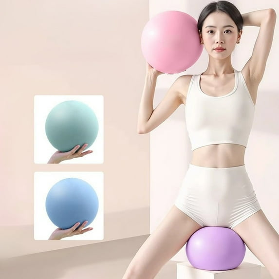 20cm Pilates Ball for Pelvic Floor & Core Strength, Postpartum Recovery Mini Exercise Ball with Pump, Non-Slip PVC for Home & Gym Workouts