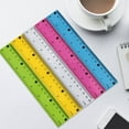 thumbnail image 1 of 20cm Plastic Ruler, Solid Color Straight Ruler, Inch and cm Scale, Medium Thickness, Color Random, 1 Pack, 1 of 8
