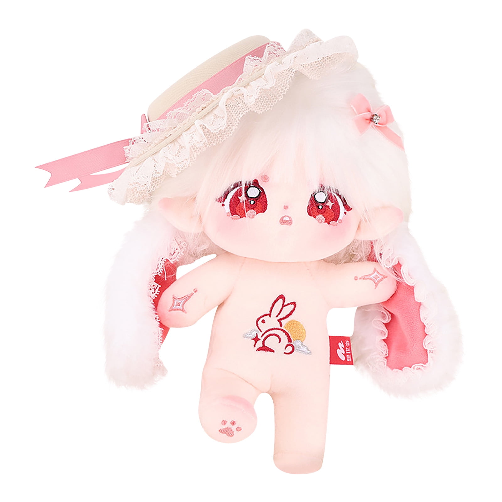 20cm Plush Doll, Cute Cotton Doll with Jointed Skeleton, Anime