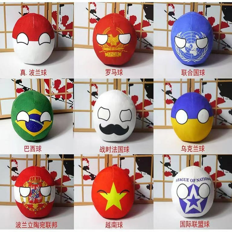20cm Polandball Plush Doll Mexico USA Argentina chile Brazil 20cm Polandball Plush Doll Mexico USA Argentina chile Brazil