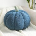 thumbnail image 1 of 20cm Pumpkin Throw Pillow Halloween Stuffed Pumpkin Pillows(Blue), 1 of 8