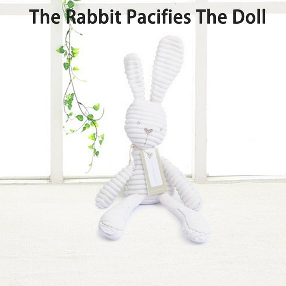 20cm Rabbit Plush Toy - White Long Legged Bunny Doll Stuffed Animal Kids Gift