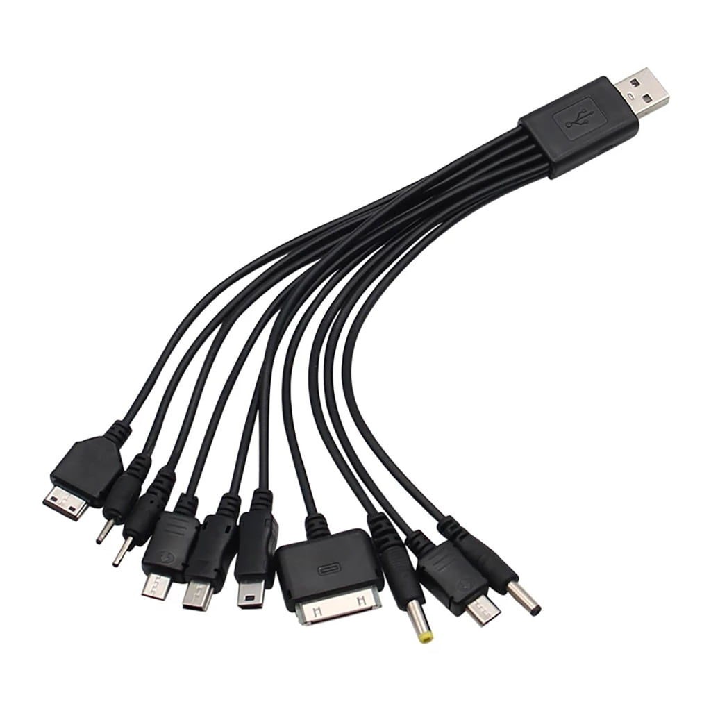 20cm USB Cable USB Adapter Charger Cable Data Wire Cord 10 in 1