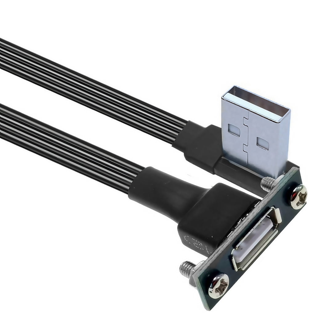 20cm to 300cm Long USB 2.0 Extension Wire Extender Cable With Panel ...