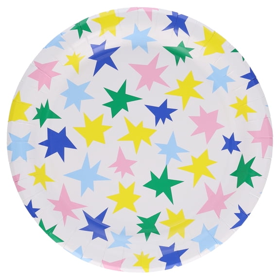 Stars Disposable Paper Plates, 9", Multicolor, 20 Count, by Way To Celebrate