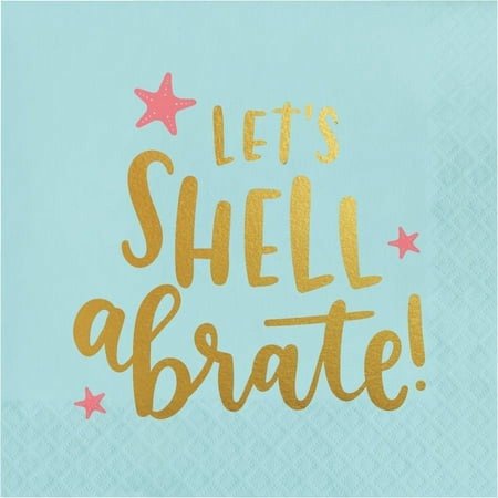 20ct Mermaid Lunch Napkin - Spritz