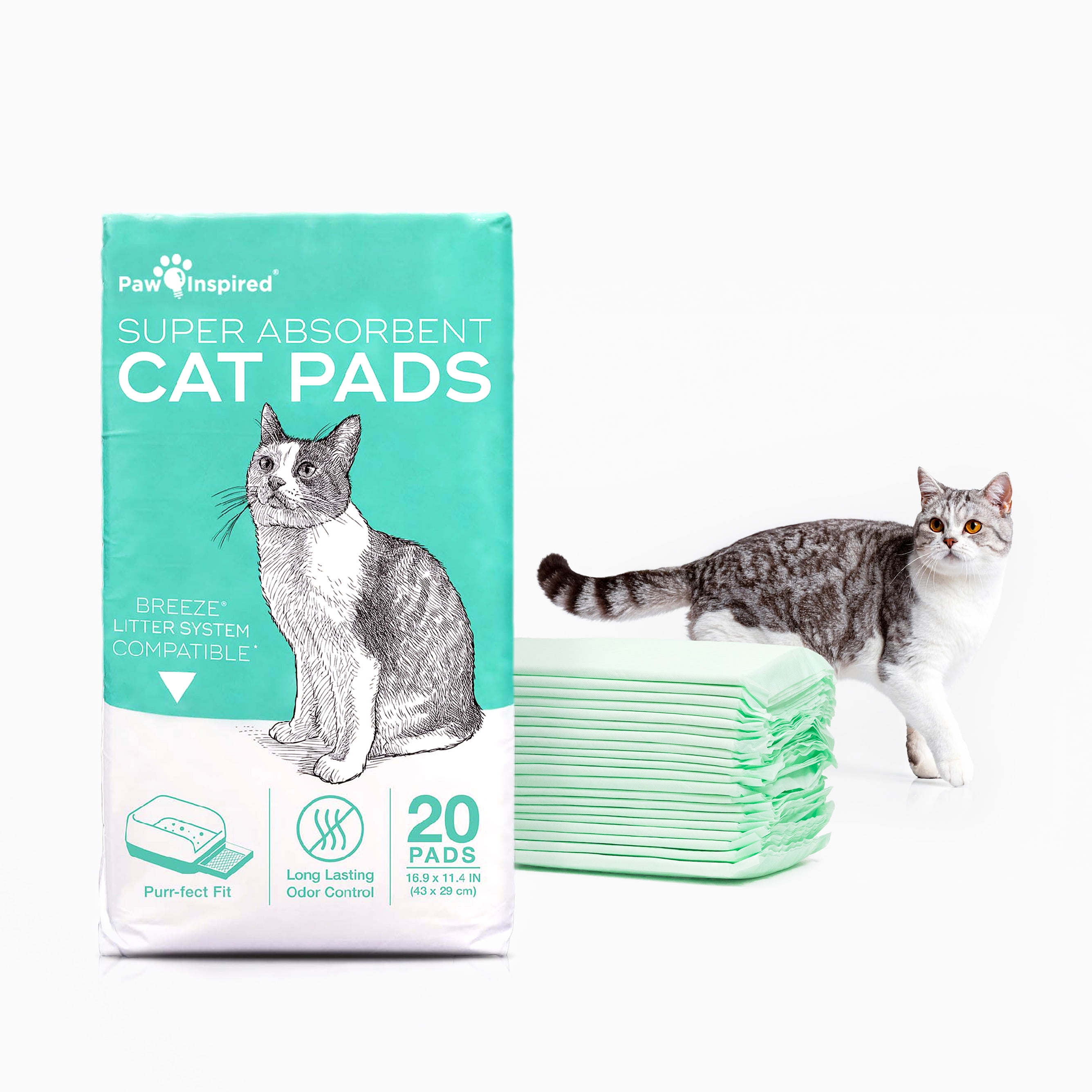 Paw Inspired 20ct Cat Pads Refills for Tidy Cats Breeze System